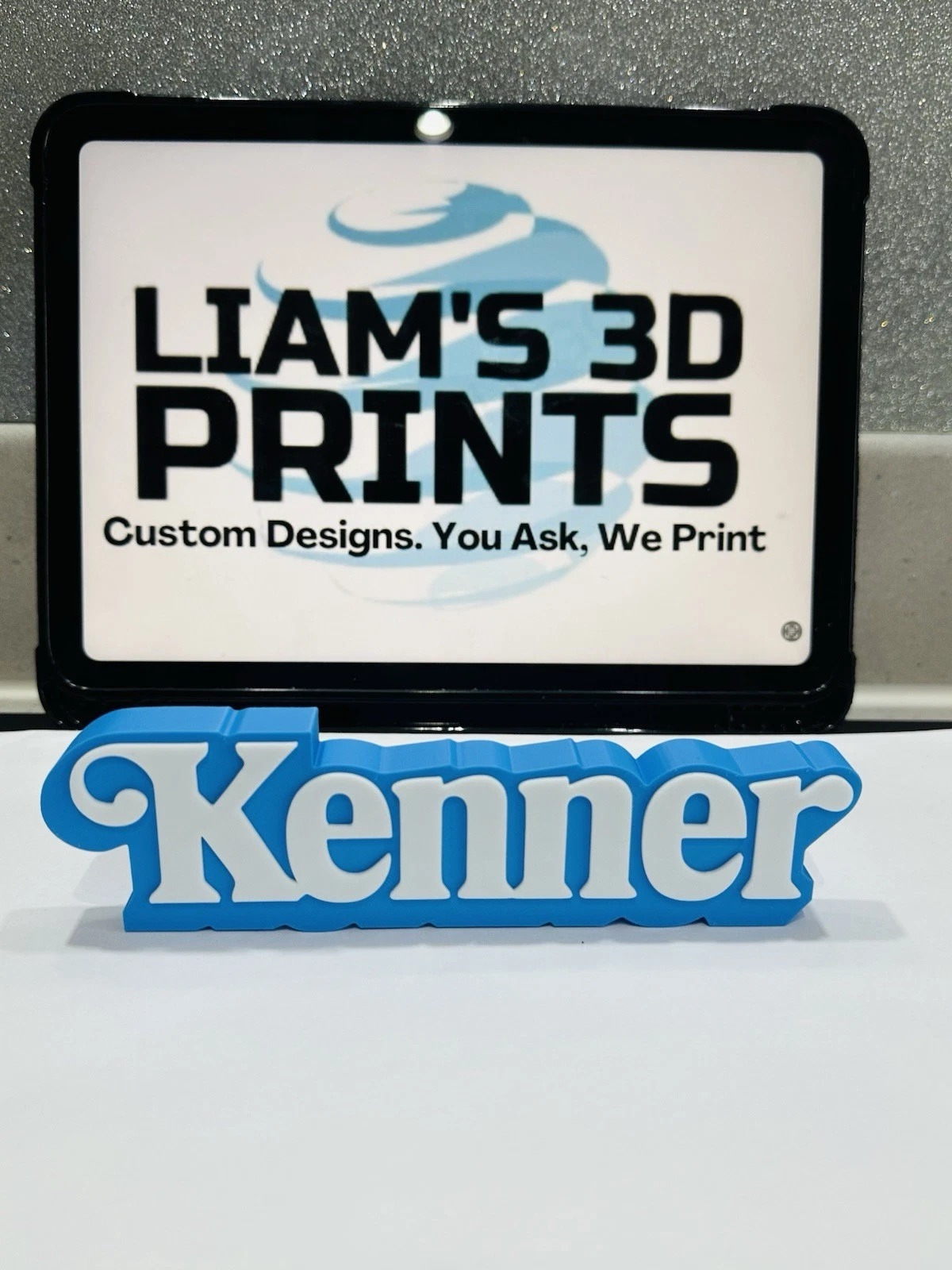 Decorative Kenner logo Sign Display Self Standing Retro Toys Figures