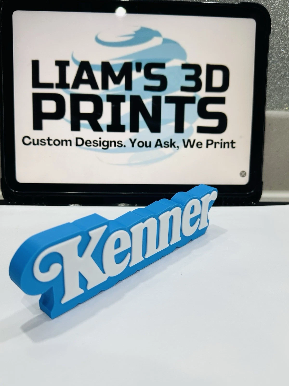 Decorative Kenner logo Sign Display Self Standing Retro Toys Figures