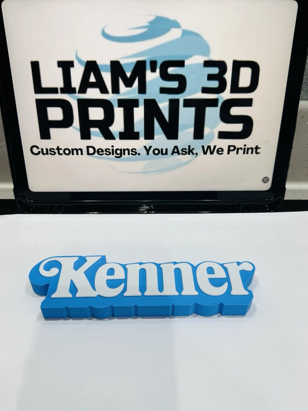 Decorative Kenner logo Sign Display Self Standing Retro Toys Figures