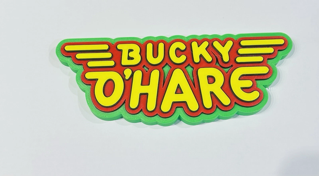 Decorative Bucky O' Hare logo Sign Display Figures