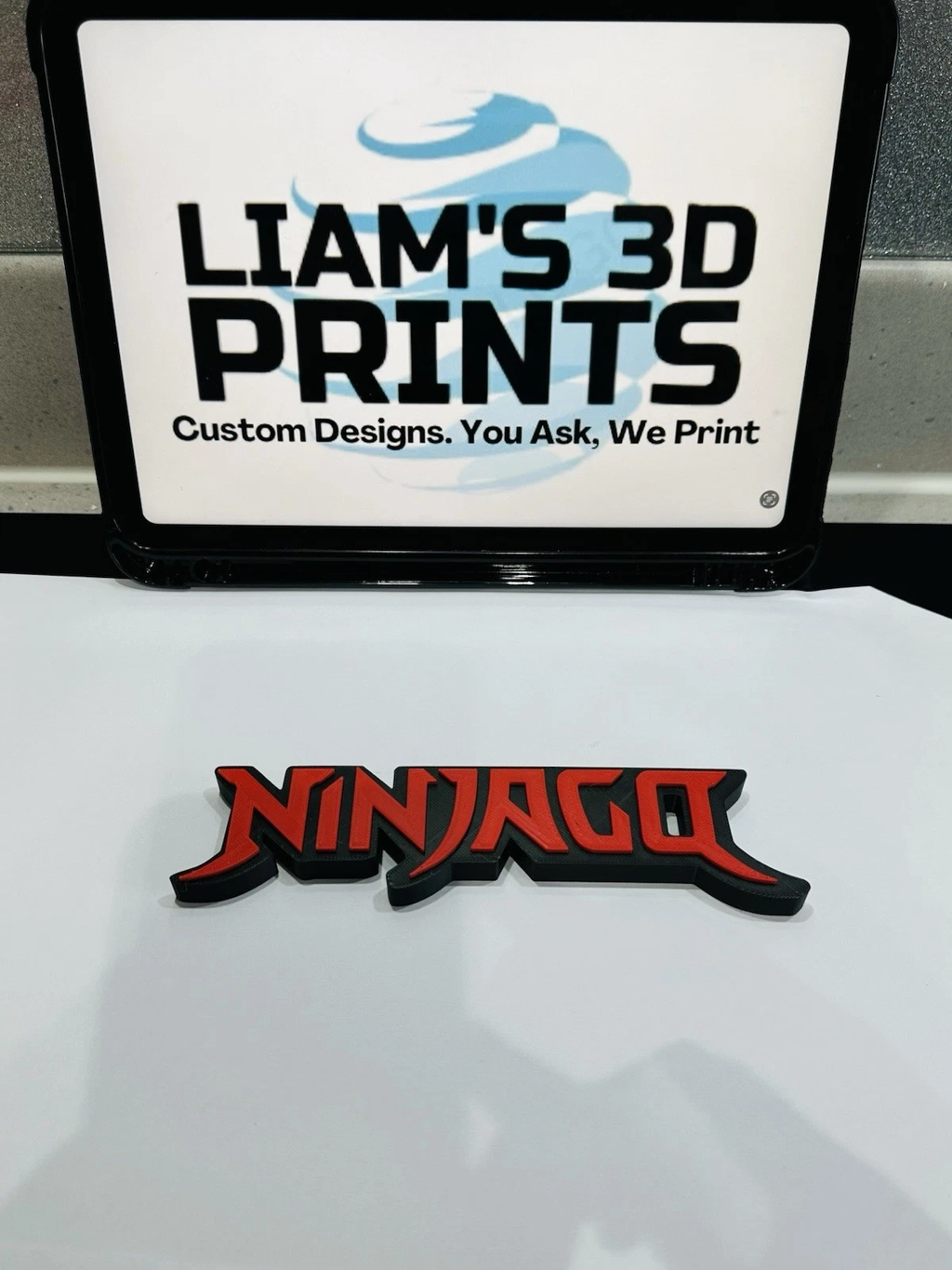 Decorative Lego Ninjago Self Standing Film TV logo Sign Display Pops
