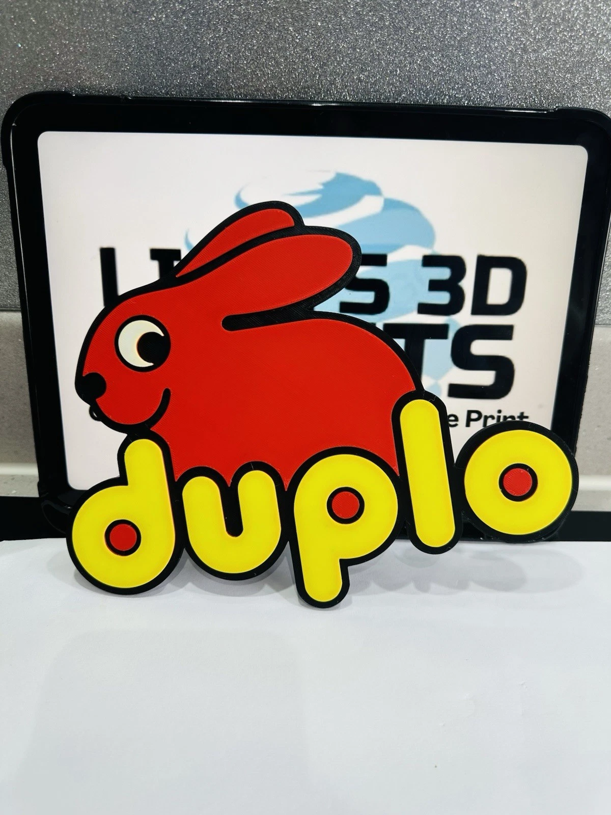 Decorative Lego Duplo logo Sign Display 3D Flat Wall Room