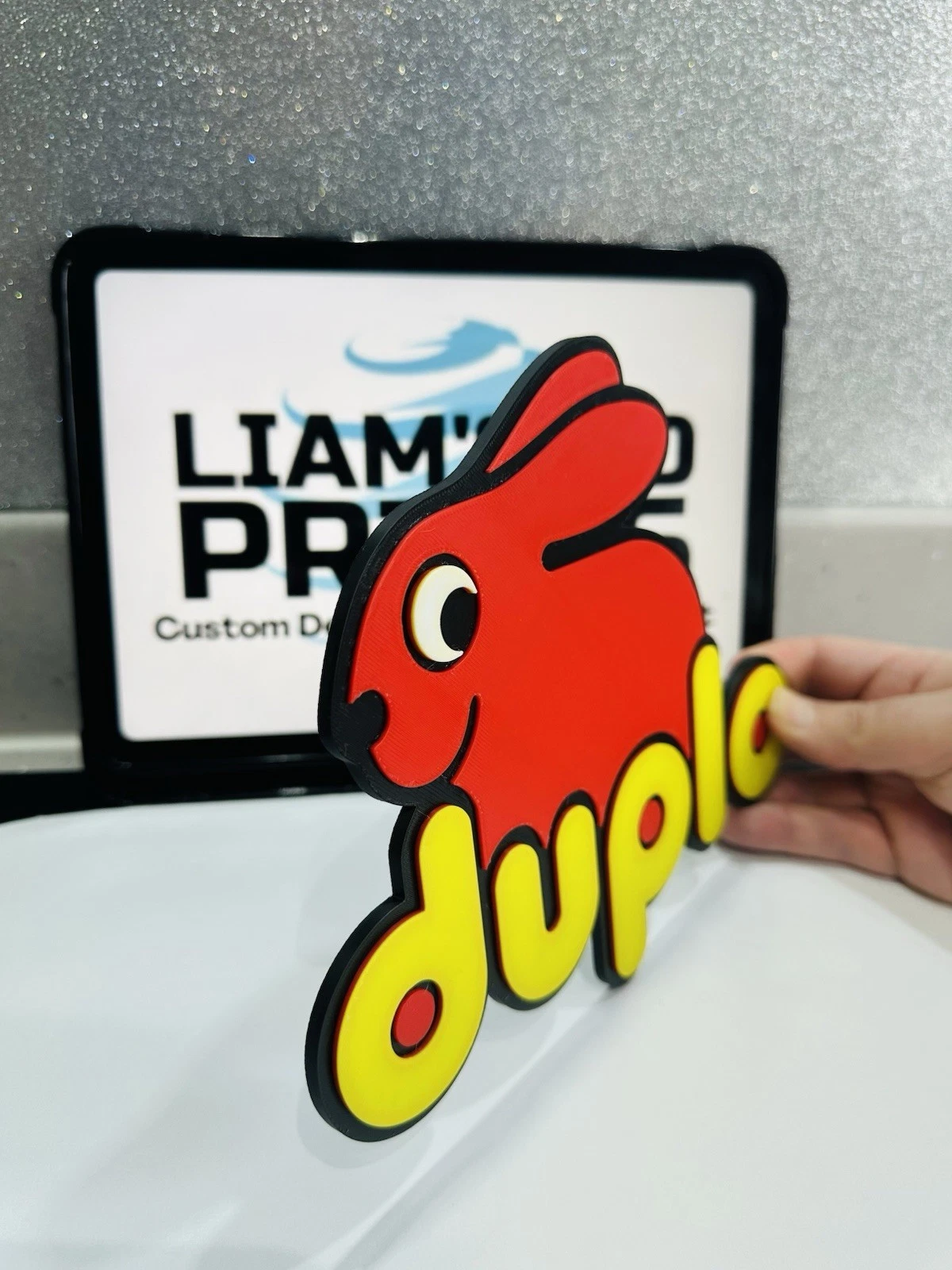 Decorative Lego Duplo logo Sign Display 3D Flat Wall Room