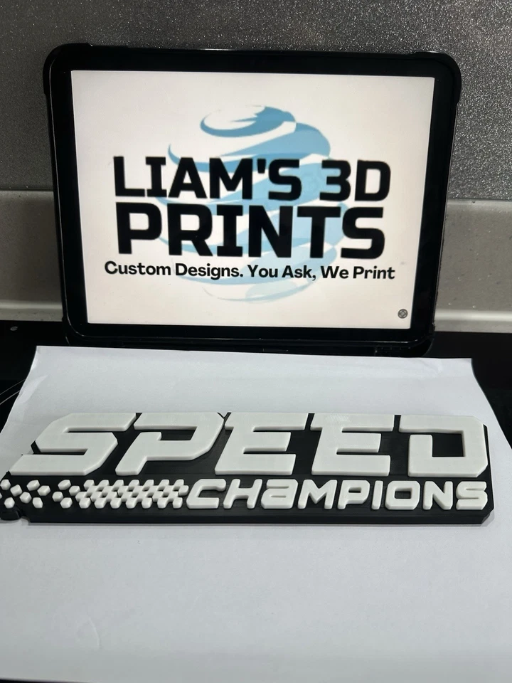 Decorative Lego Racing Speed Champion’s logo Sign Display