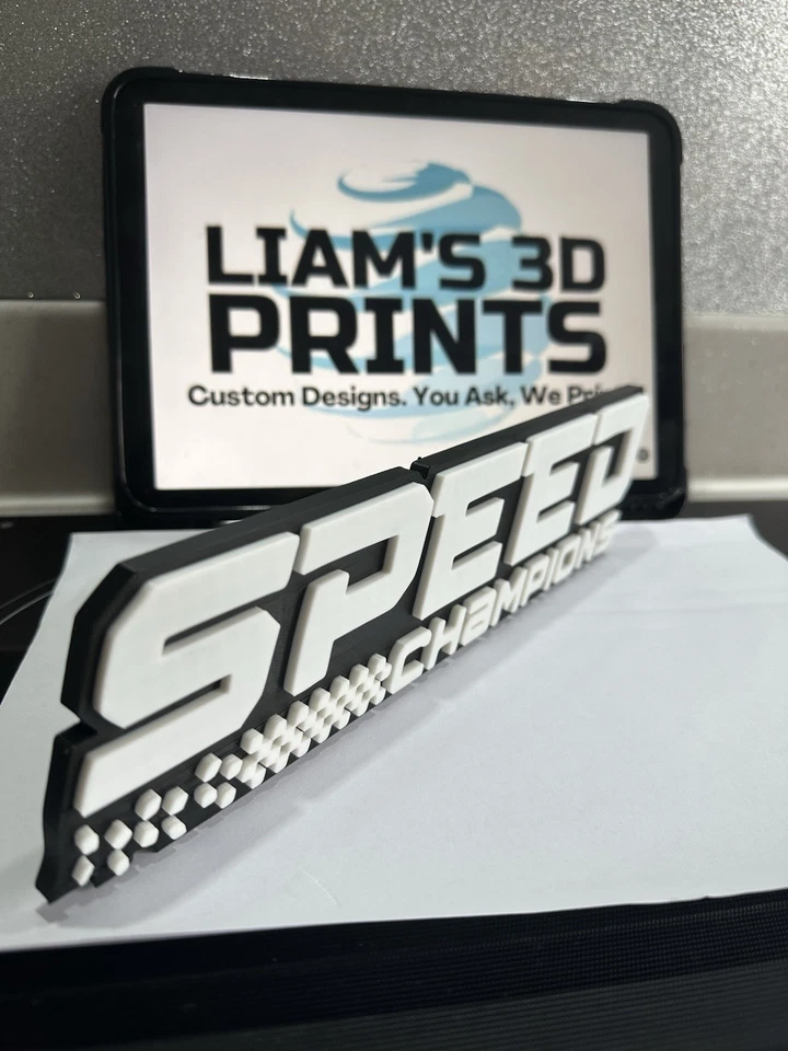 Decorative Lego Racing Speed Champion’s logo Sign Display