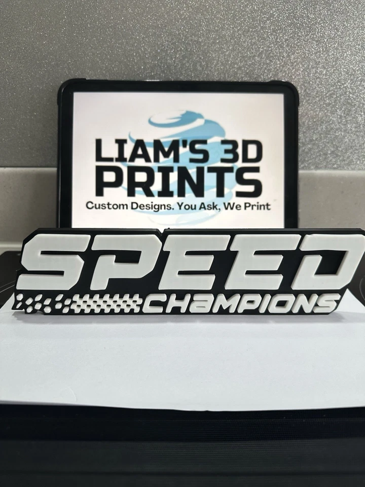 Decorative Lego Racing Speed Champion’s logo Sign Display
