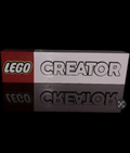 Decorative Lego Minifigures Creator logo Sign Display 3D