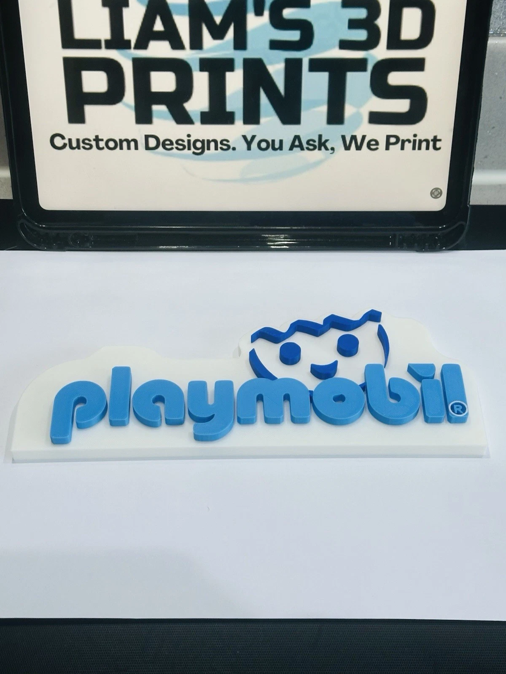 Decorative Playmobil logo Sign Display Pop