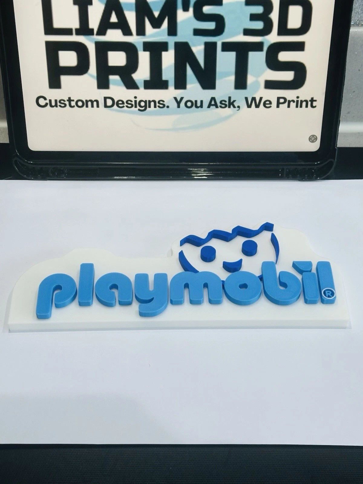 Decorative Playmobil logo Sign Display Pop