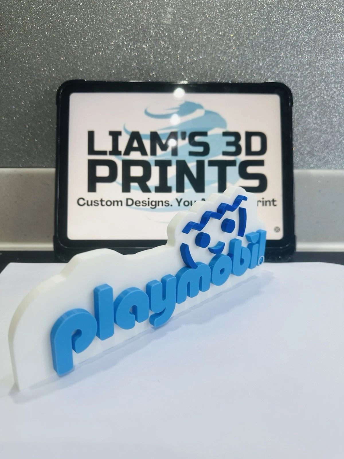 Decorative Playmobil logo Sign Display Pop