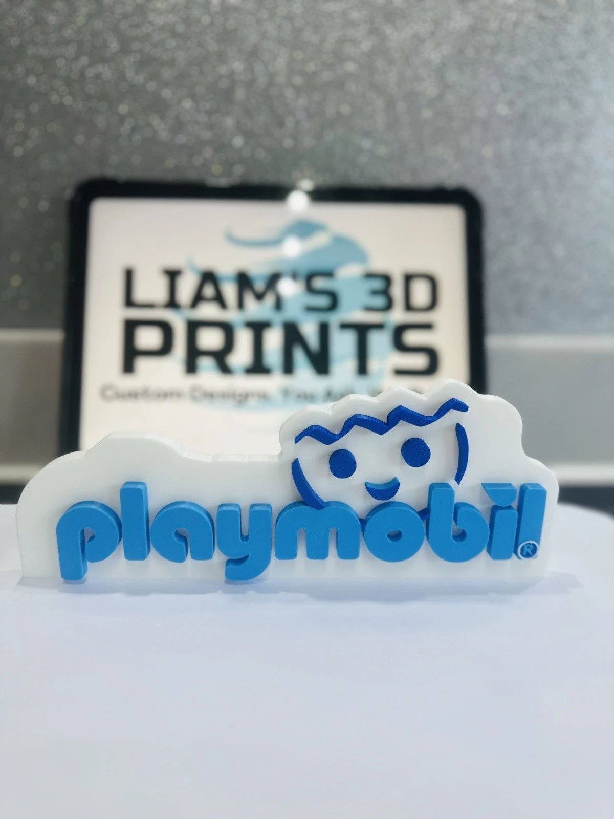 Decorative Playmobil logo Sign Display Pop