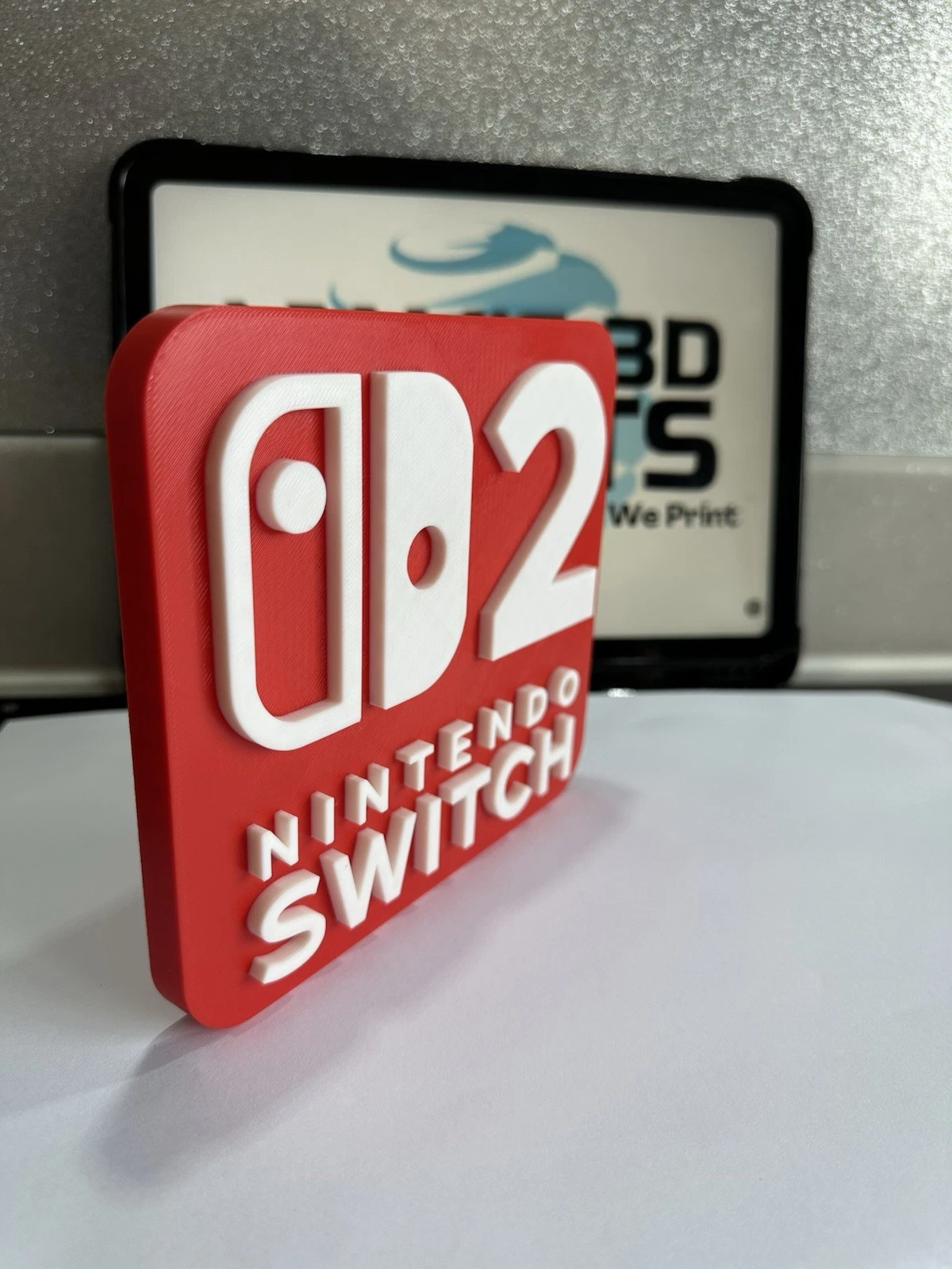 Decorative Nintendo Switch 2 logo Sign Display Standing Room