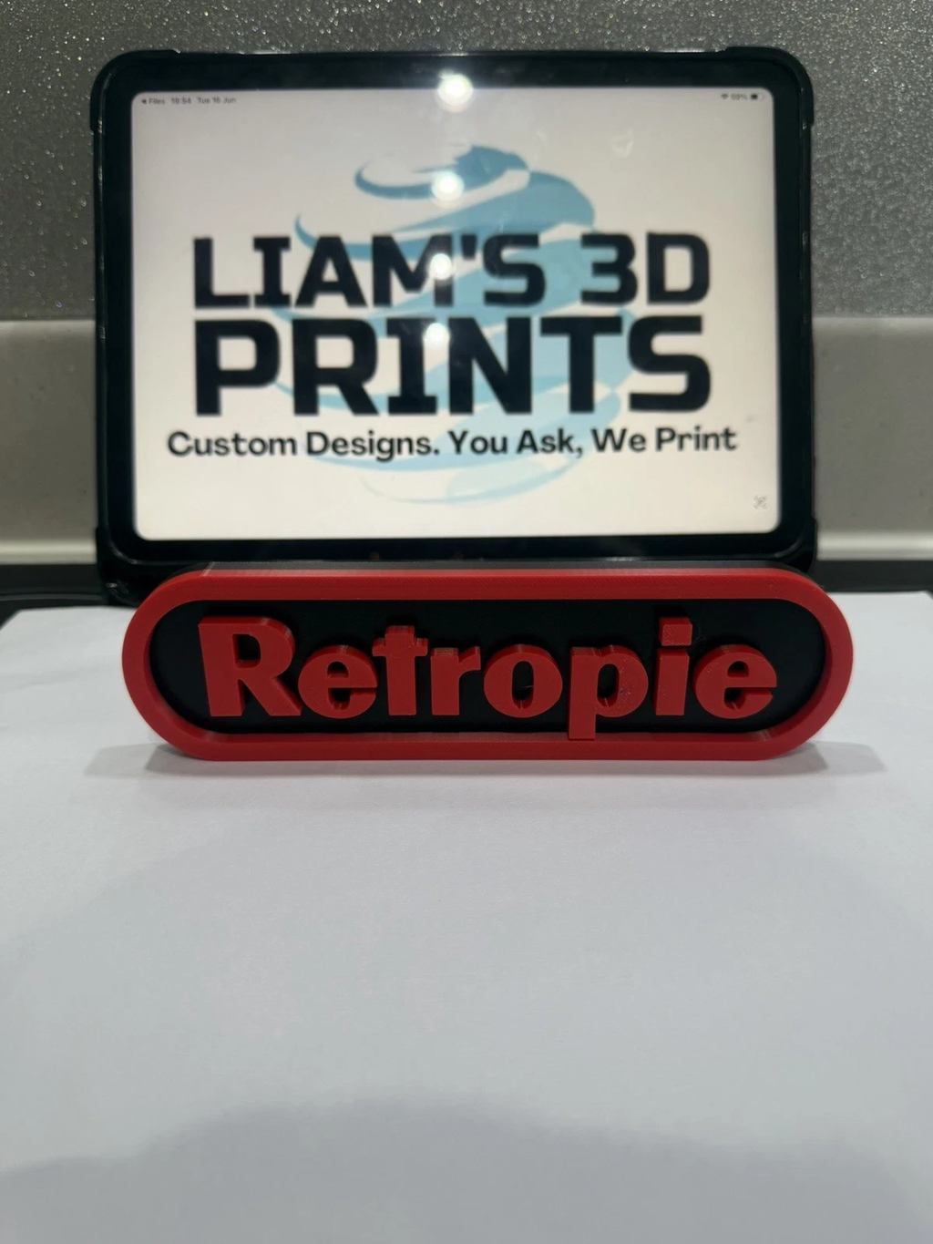 Decorative Retropie Gaming logo Sign Display Pops