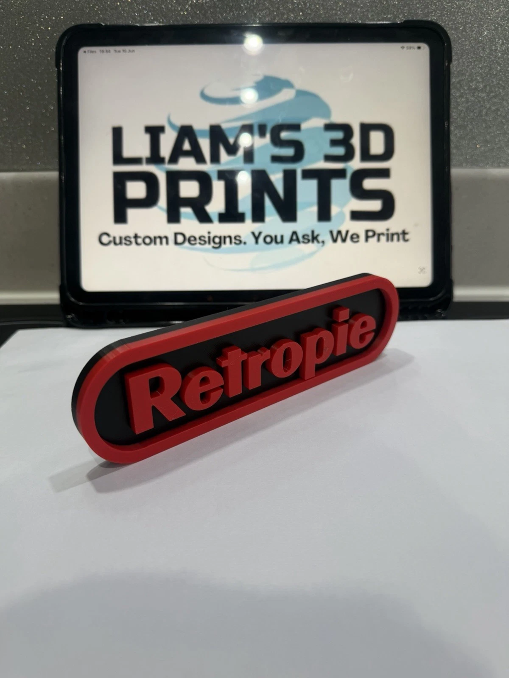 Decorative Retropie Gaming logo Sign Display Pops