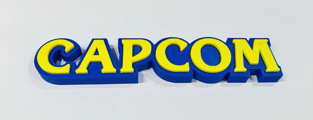 Decorative Capcom Game logo Sign Display Stand Room