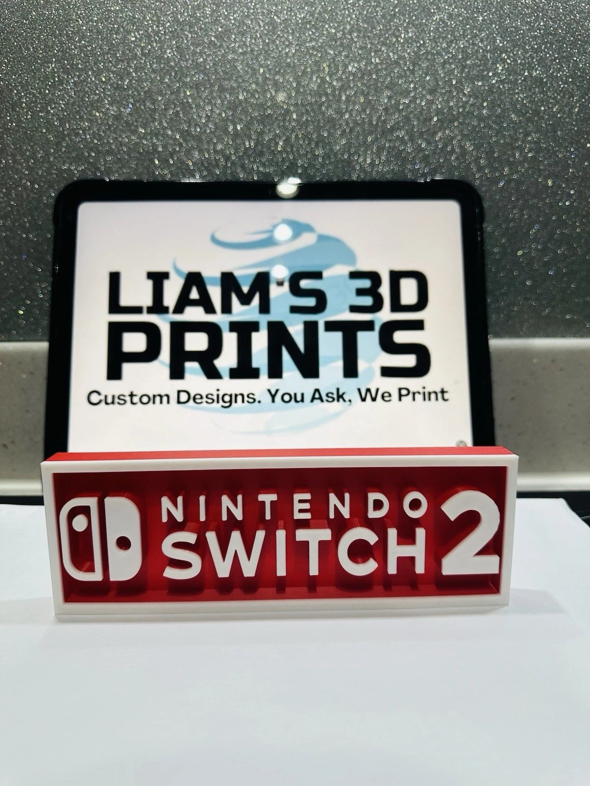 Decorative NINTENDO Switch 2 Game Consoles Logo Box Sign Display 3D Print 2 Sizes