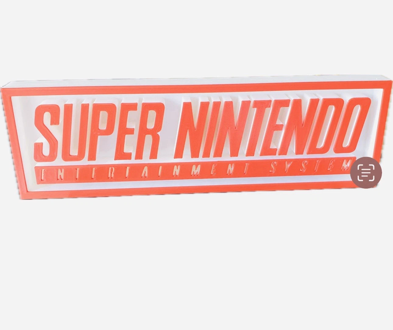 Decorative Nintendo SNES super logo Sign Display Cinema s 17.5cm L 22cm