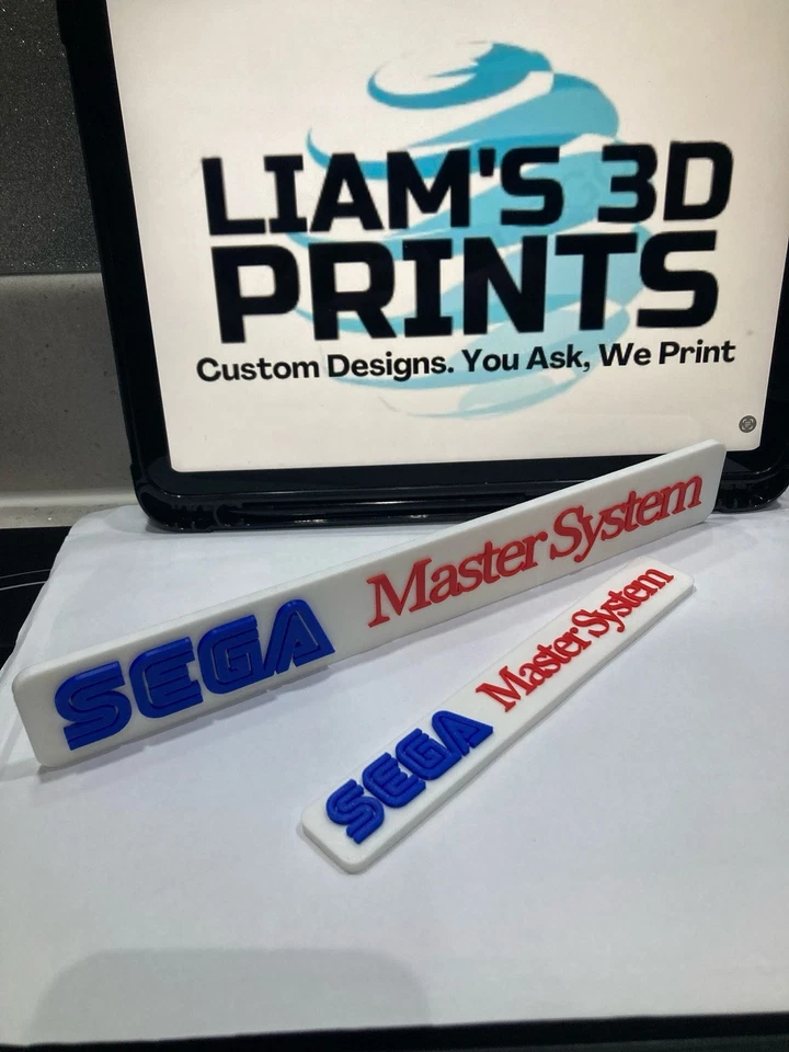 Decorative sega master system logo Sign Display two sizes small 16cm Large 25cm