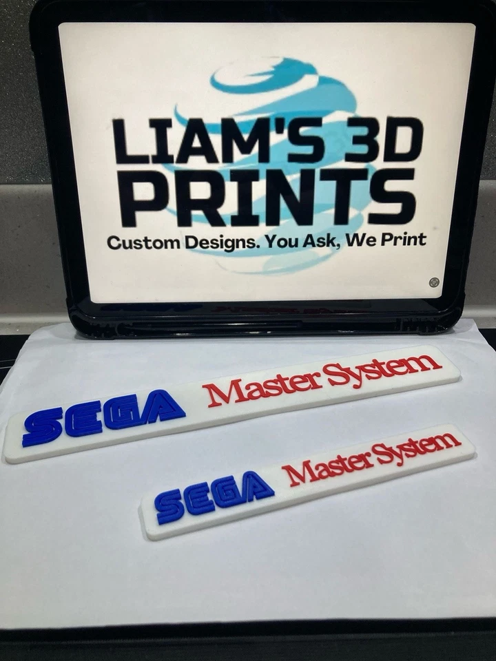 Decorative sega master system logo Sign Display two sizes small 16cm Large 25cm