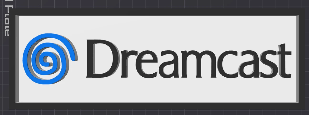 Decorative Sega Dreamcast logo Sign Display Cinema s 17.5cm L 22cm