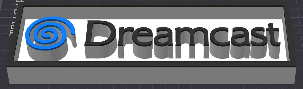 Decorative Sega Dreamcast logo Sign Display Cinema s 17.5cm L 22cm