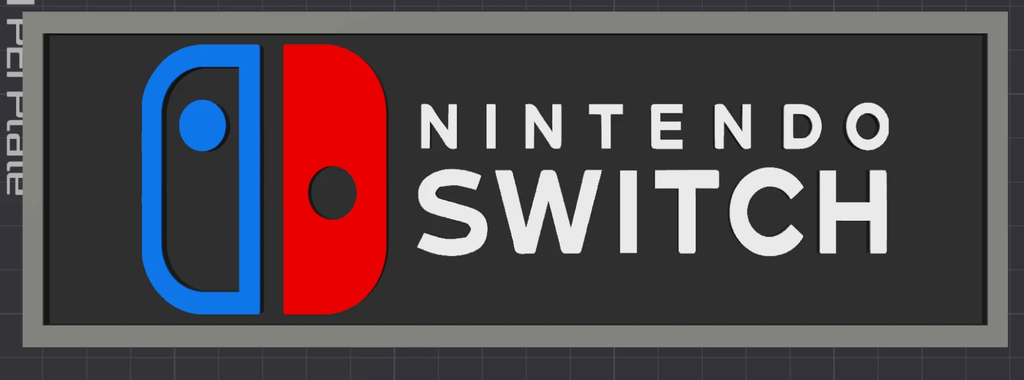 Decorative Nintendo Switch logo Sign Display Cinema s 17.5cm L 22cm