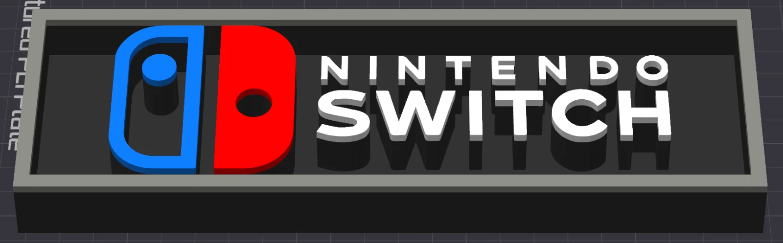 Decorative Nintendo Switch logo Sign Display Cinema s 17.5cm L 22cm