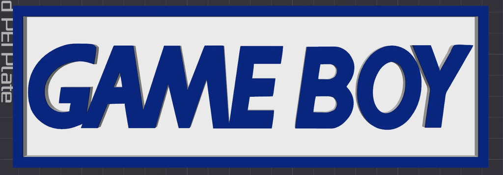 Decorative Game Boy logo Sign Display Cinema s 17.5cm L 22cm