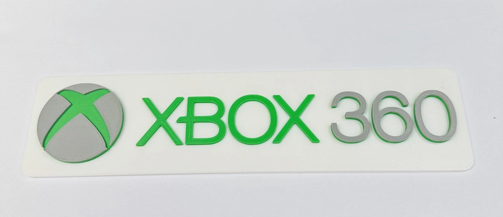Decorative Xbox 360 logo Sign Display two sizes small 16cm L 25cm