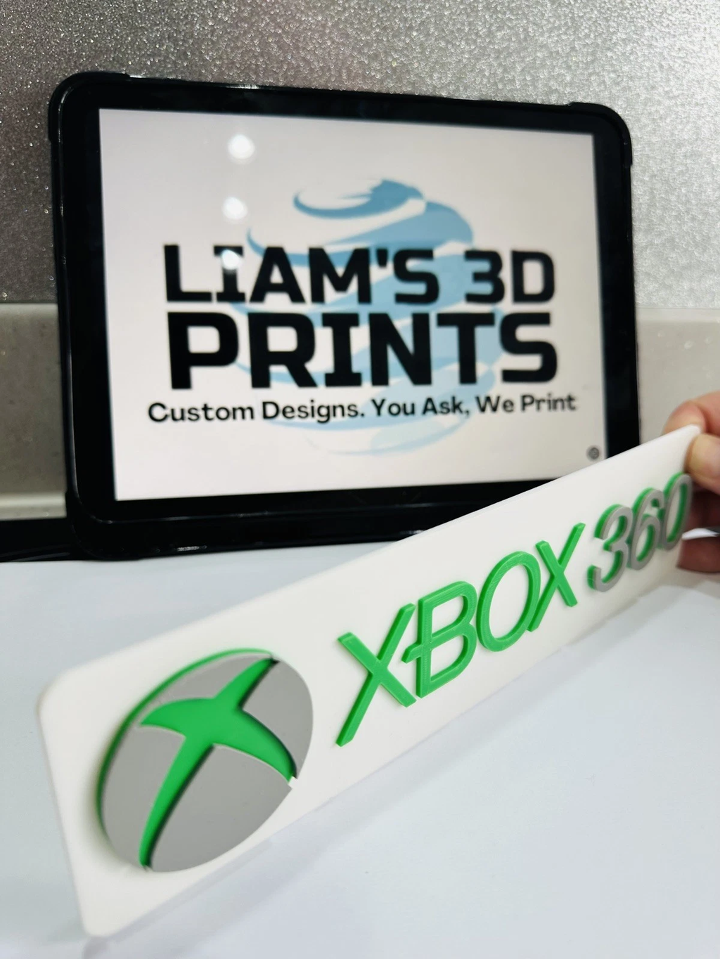 Decorative Xbox 360 logo Sign Display two sizes small 16cm L 25cm