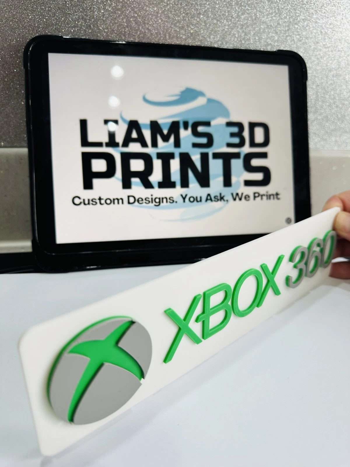 Decorative Xbox 360 logo Sign Display two sizes small 16cm L 25cm