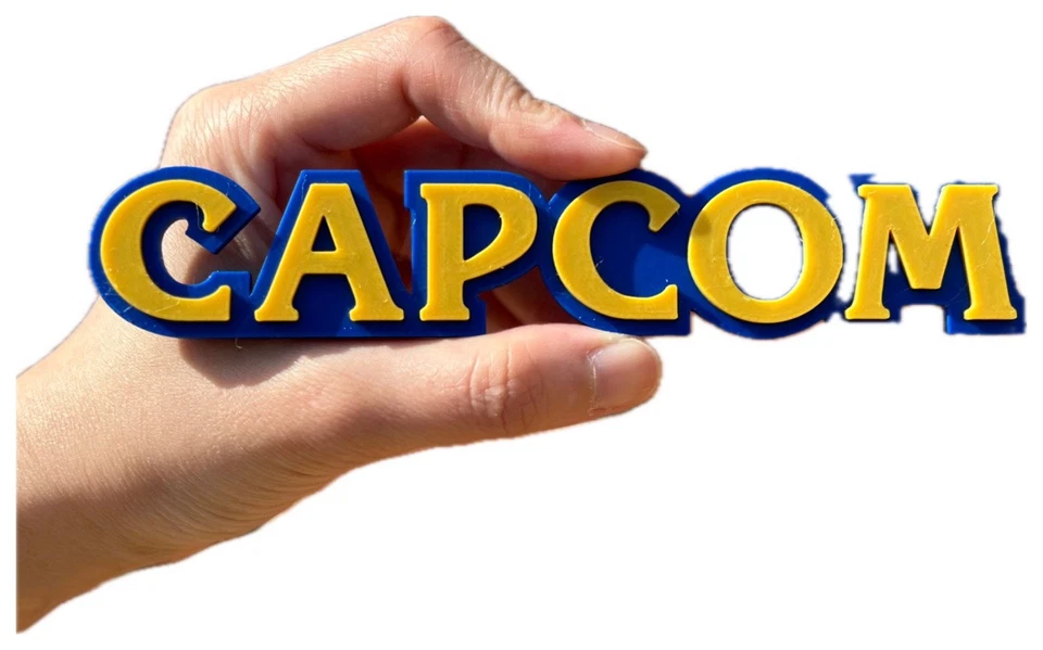 Decorative Capcom logo Sign Display two sizes small 16cm L 25cm