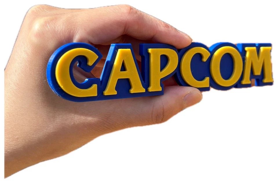 Decorative Capcom logo Sign Display two sizes small 16cm L 25cm
