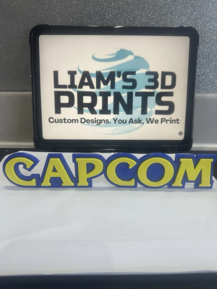 Decorative Capcom logo Sign Display two sizes small 16cm L 25cm