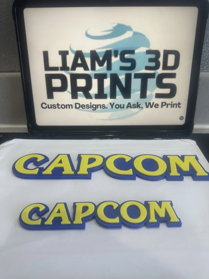 Decorative Capcom logo Sign Display two sizes small 16cm L 25cm