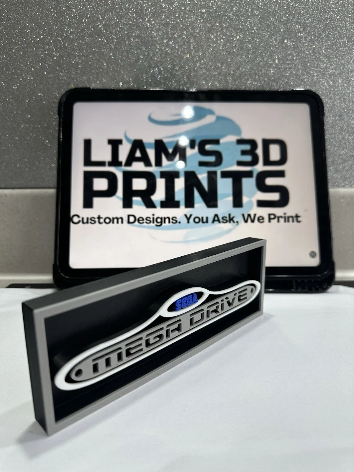Decorative Sega Mega Drive logo Sign Display Cinema small 17.5cm Large 22cm