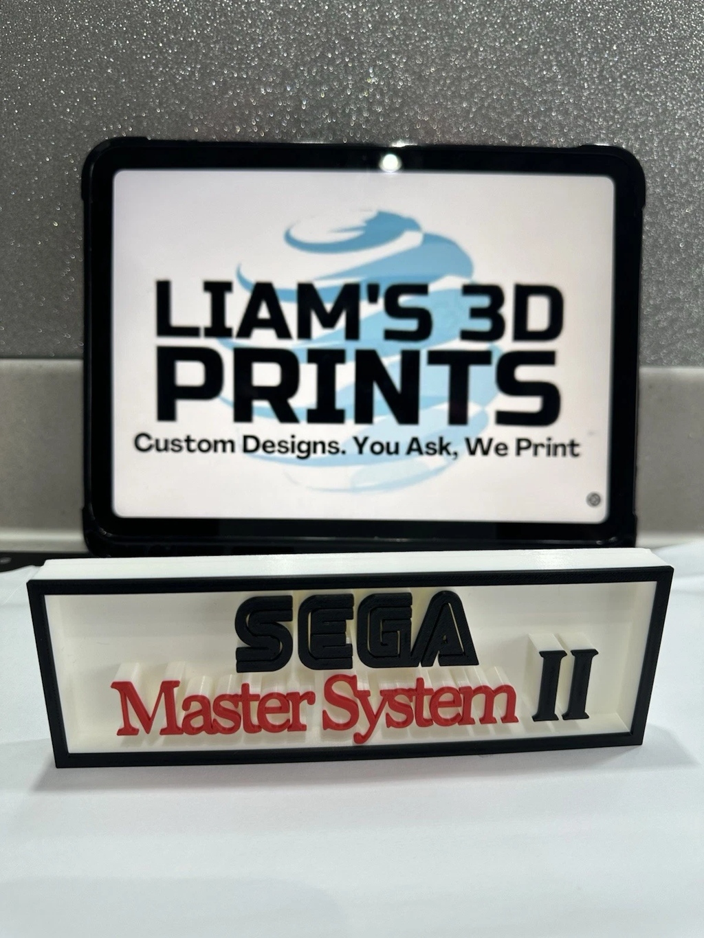Decorative SEGA Master System 2 logo Sign Display Cinema small 17.5cm Large 22cm
