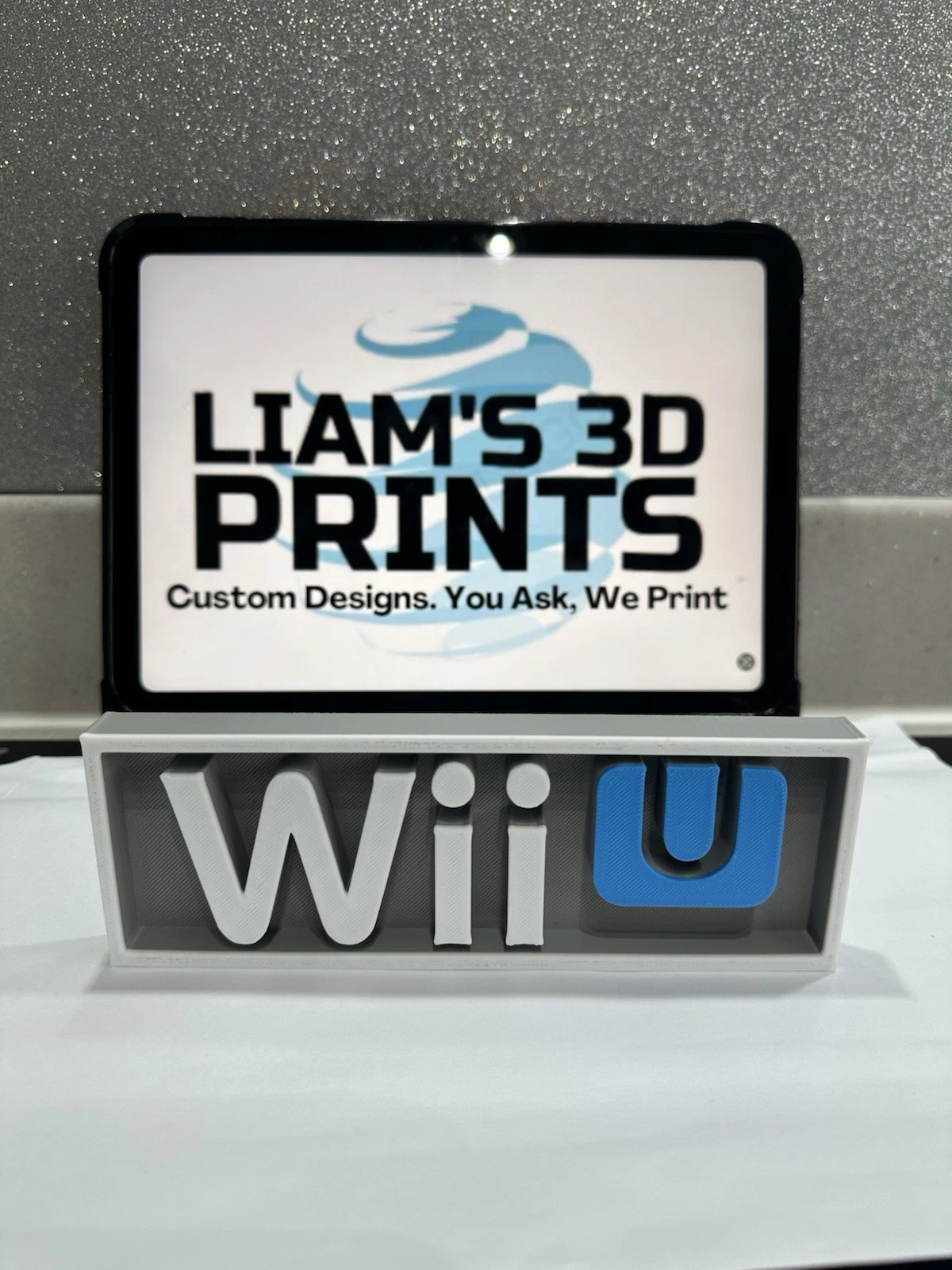 Decorative Wii U logo Sign Display Cinema small 17.5cm Large 22cm