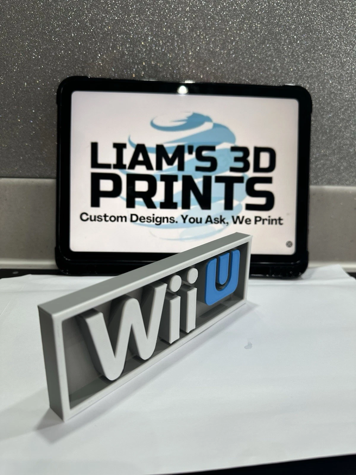 Decorative Wii U logo Sign Display Cinema small 17.5cm Large 22cm