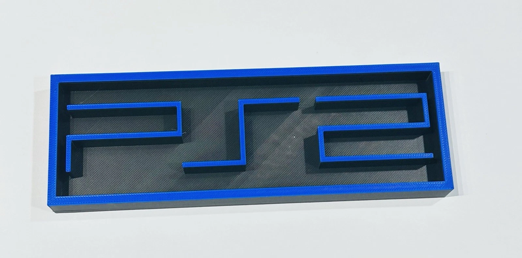 Decorative PlayStation 2 PS2 logo Sign Display Cinema small 17.5cm Large 22cm