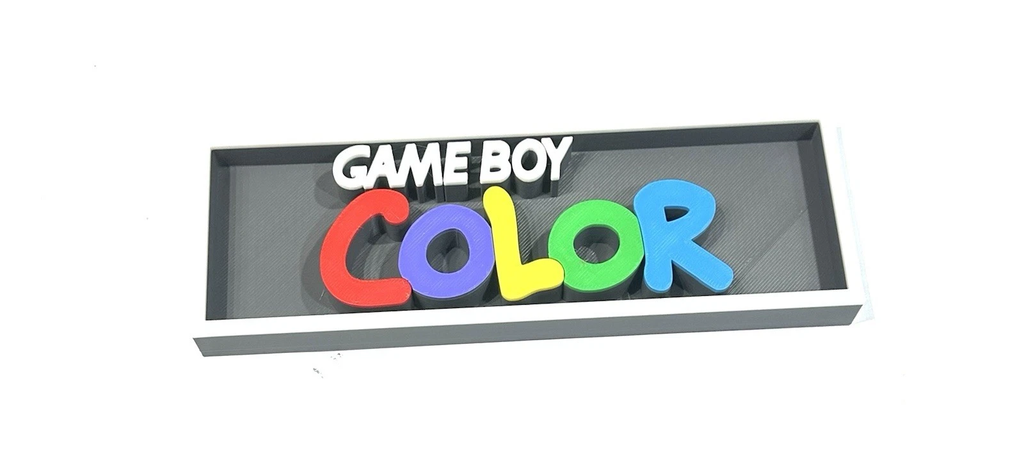 Decorative Game Boy Color Colour logo Sign Display Cinema s17.5cm Large 22cm