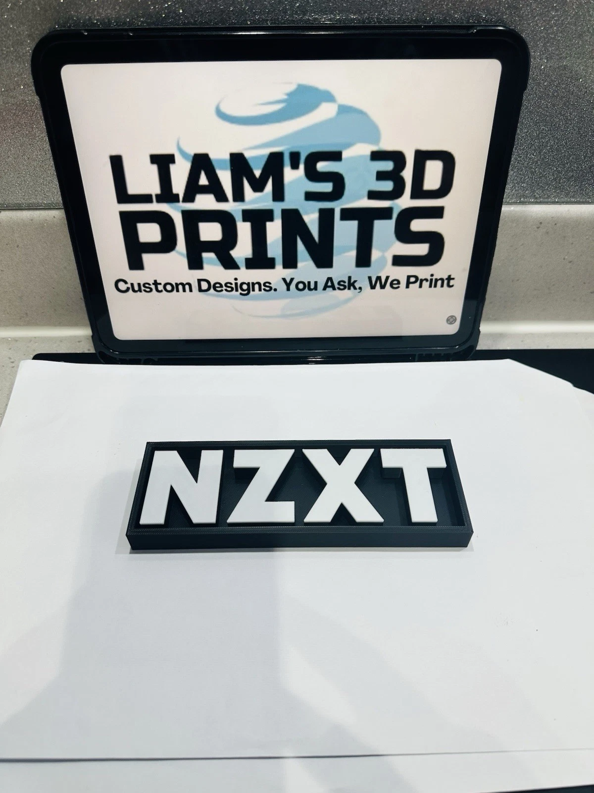 Decorative NZXT Gaming PC logo Sign Display Cinema s17.5cm Large 22cm