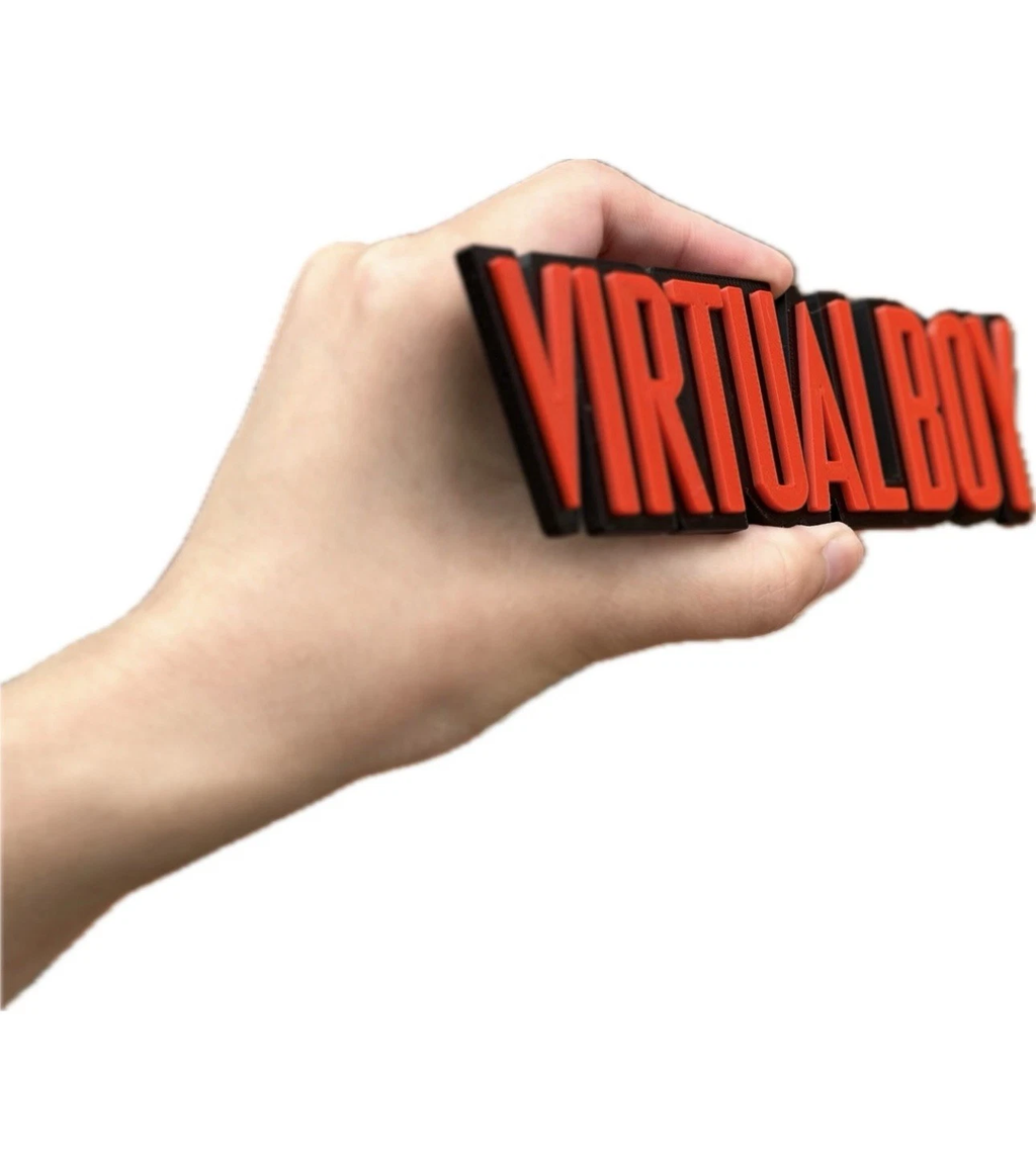 Decorative Nintendo Virtual boy logo Sign Display two sizes small 16cm L 25cm