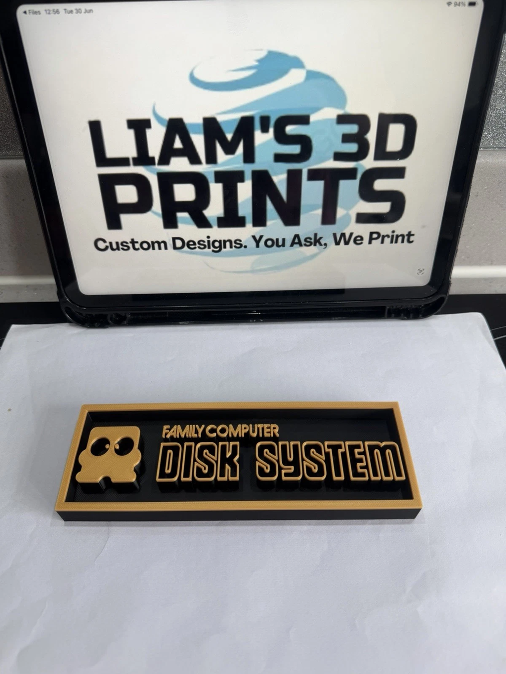 Decorative Super Famicom Disk System logo Sign Display Cinema s17.5cm Large 22cm