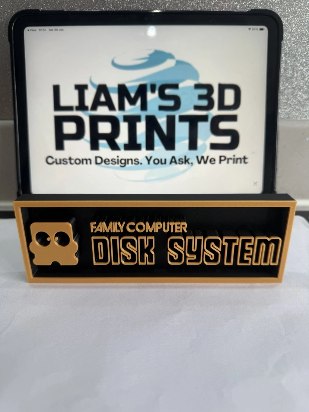 Decorative Super Famicom Disk System logo Sign Display Cinema s17.5cm Large 22cm