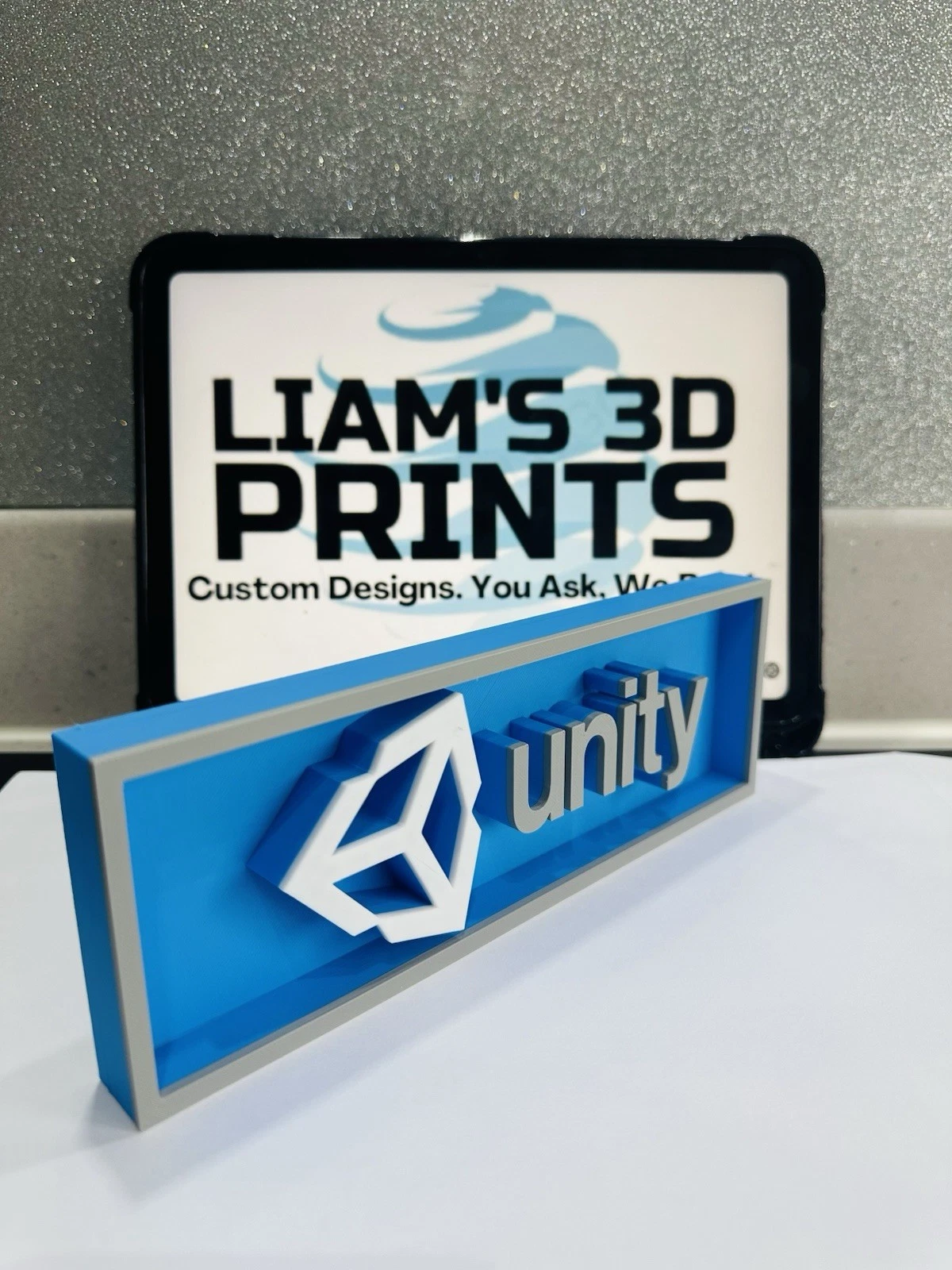 Decorative Unity logo Sign Display Cinema small 17.5cm Large 22cm