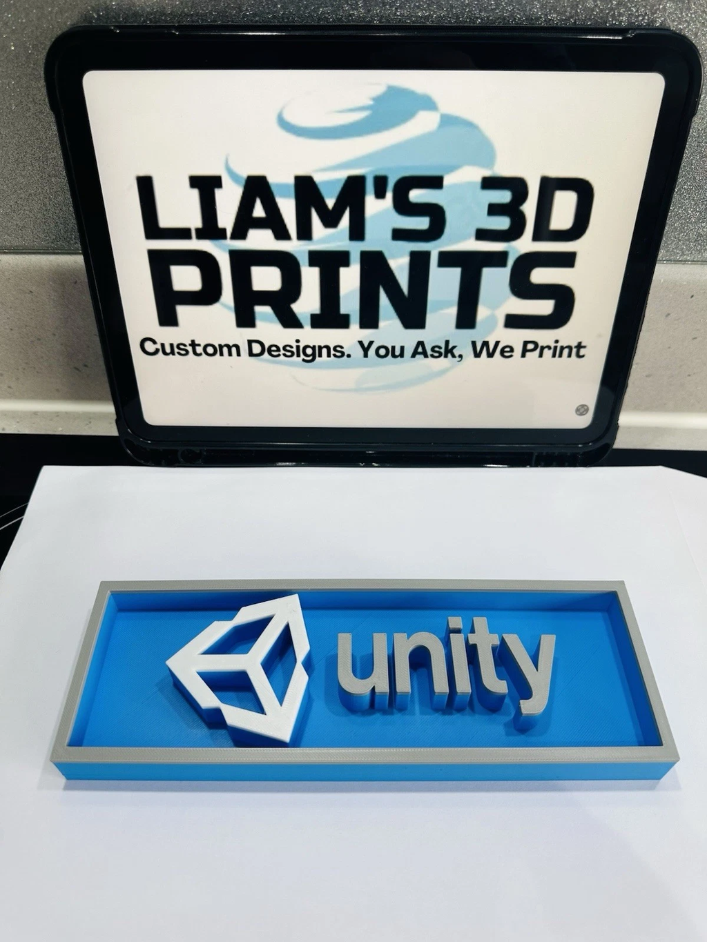 Decorative Unity logo Sign Display Cinema small 17.5cm Large 22cm