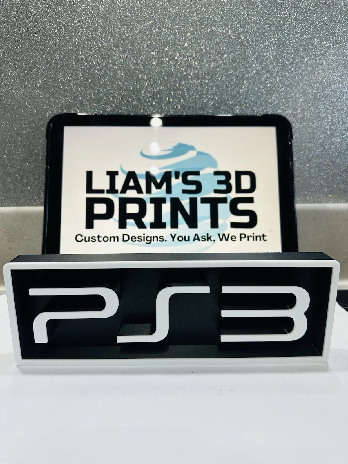 Decorative PS3 PlayStation 3 Box Sign Shelf Logo Display Sign Gaming 2 Sizes