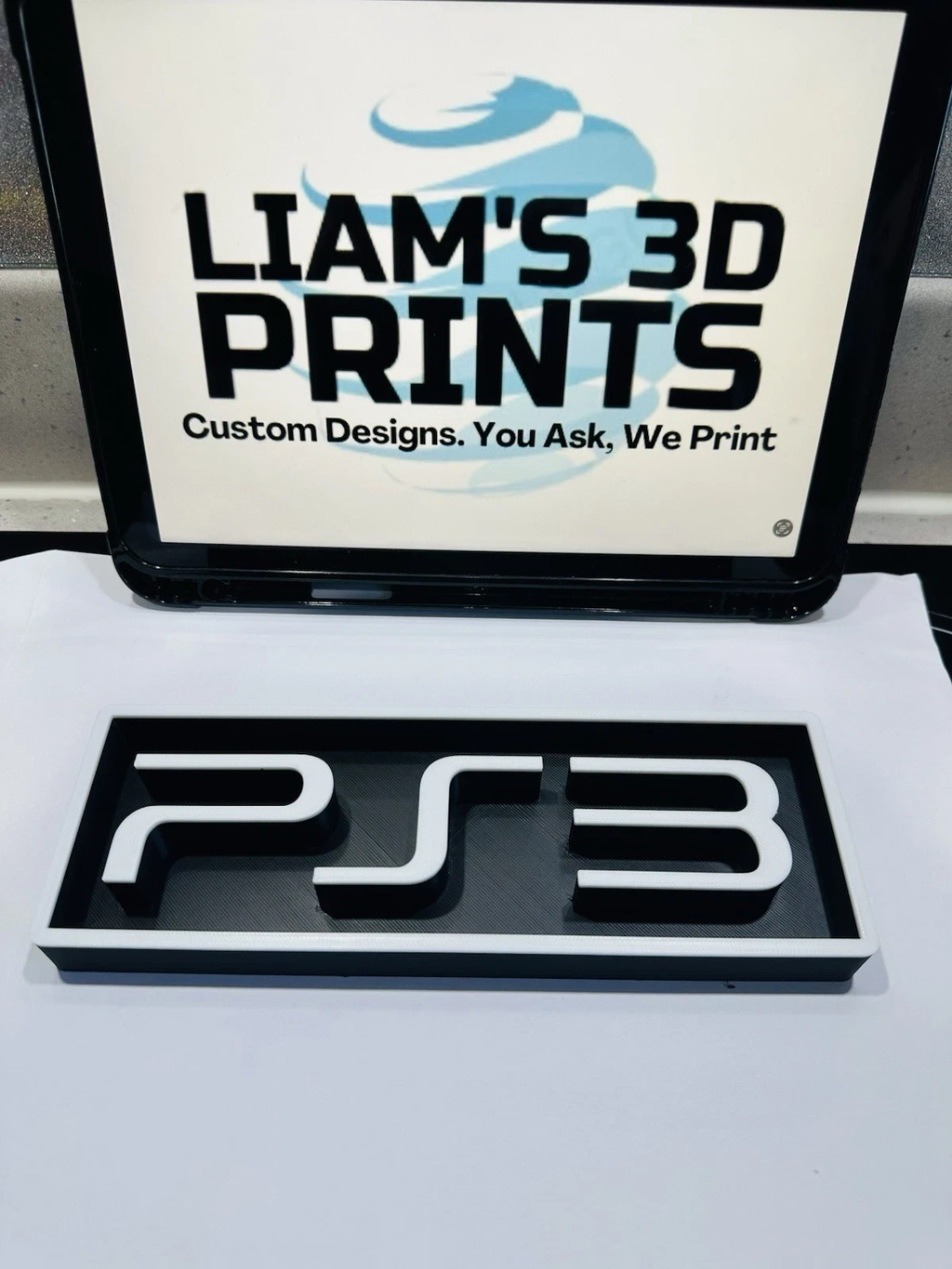 Decorative PS3 PlayStation 3 Box Sign Shelf Logo Display Sign Gaming 2 Sizes
