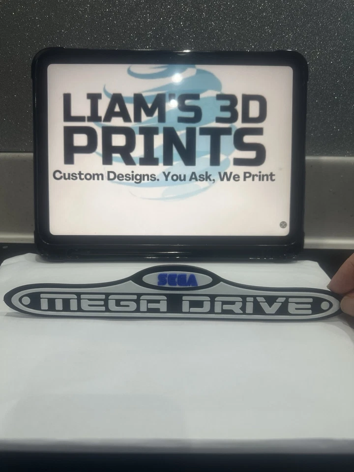 Decorative sega Mega drive logo Sign Display two sizes small 16cm Large 25cm